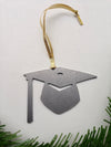 Graduation Cap Ornament, Metal Christmas Ornament, Personalized Gift