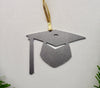 Graduation Cap Ornament, Metal Christmas Ornament, Personalized Gift