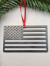 American Flag Steel Ornament, Christmas Ornament