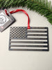 American Flag with Constitution Preamble Steel Ornament