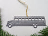 School Bus Ornament, Metal Christmas Ornament, Personalized Gift