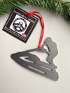Stand Up Jet Ski Metal Ornament, Personal Watercraft, Personalized Gift, Custom Christmas Ornament