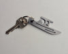 Boat Keychain, Center Console Boat, Fishing Boat, Metal Keychain, Personalized Gift, Custom Text