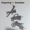 Indiana Metal Keychain