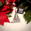 Sailboat Ornament, Personalized Gift, Metal Christmas Ornament