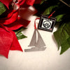 Sailboat Ornament, Personalized Gift, Metal Christmas Ornament