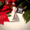 Sailboat Ornament, Personalized Gift, Metal Christmas Ornament