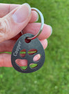 Paw Print Keychain, Pet keychain, Backpack Tag, Zipper Pull, Personalized Gift, Pet Memorial, Steel, Metal