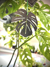 Monstera Leaf Ornament, Personalized Gift, Metal Christmas Ornament