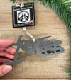 Snow Dirt Bike Ornament, Snow Bike Metal Christmas Ornament, Personalized Gift