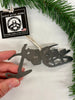 Snow Dirt Bike Ornament, Snow Bike Metal Christmas Ornament, Personalized Gift