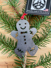 Gingerbread Man Ornament, Personalized Gift, Metal Christmas Ornament