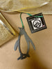 Penguin Christmas Ornament, Personalized Gifts, Rustic Metal Tree Ornament, Sustainable Ornament