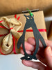 Penguin Christmas Ornament, Personalized Gifts, Rustic Metal Tree Ornament, Sustainable Ornament