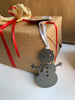 Snowman Ornament Personalized, Snowman Christmas Ornament, Rustic Metal Tree Ornament