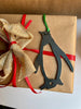 Penguin Christmas Ornament, Personalized Gifts, Rustic Metal Tree Ornament, Sustainable Ornament
