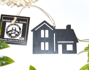 House Christmas Ornament, Metal Ornament, First House, New Home, Personalized Gift
