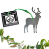 Deer Christmas Ornament, Buck Antlers Metal Ornament, Personalized Gift