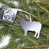 Sheep Christmas Ornament, Lamb Metal Ornament, Personalized Gift
