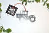 Big Tractor Christmas Ornament, Metal Ornament, Personalized Gift