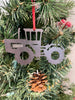 Big Tractor Christmas Ornament, Metal Ornament, Personalized Gift