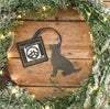 Golden Retriever Dog Ornament, Metal Pet Christmas Ornament, Personalized Gift