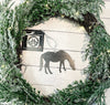 Grazing Horse Christmas Ornament, Personalized Gift