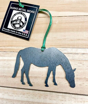 Grazing Horse Christmas Ornament, Personalized Gift