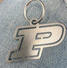 Purdue Keychain, Steel Backpack Charm, Officially Licensed