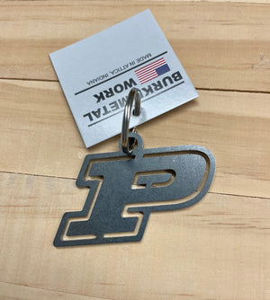 Purdue Keychain, Steel Backpack Charm, Officially Licensed