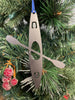 Kayak Ornament, Personalized Gift, Christmas Ornament, Metal