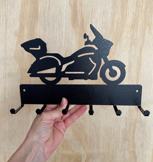 Touring Cross Country Motorcycle Key Holder, Personalized Key Hooks