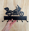 Touring Cross Country Motorcycle Key Holder, Personalized Key Hooks